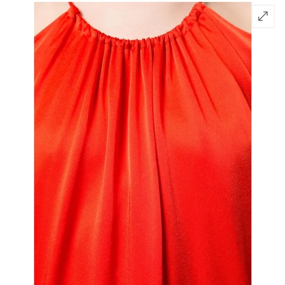 Rosetta Getty red cold shoulder gown - Picture 6 of 14